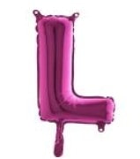 L harfi Fuya Ruby folyo balon sper kalite 14 inc 38 cm